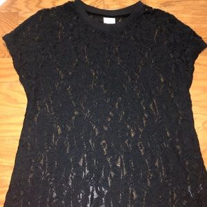 Black lace top